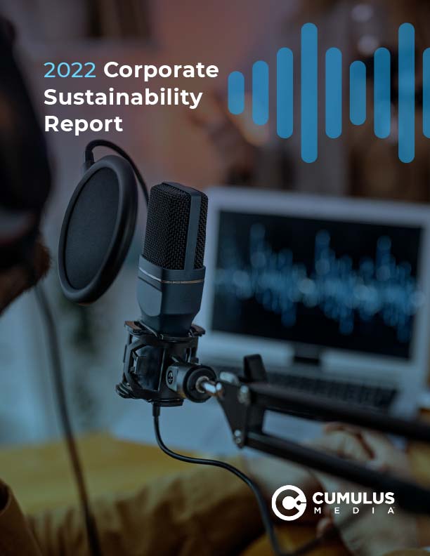 Cover image of Cumulus Media's 2022 Corporate Sustainability Report (PDF)
