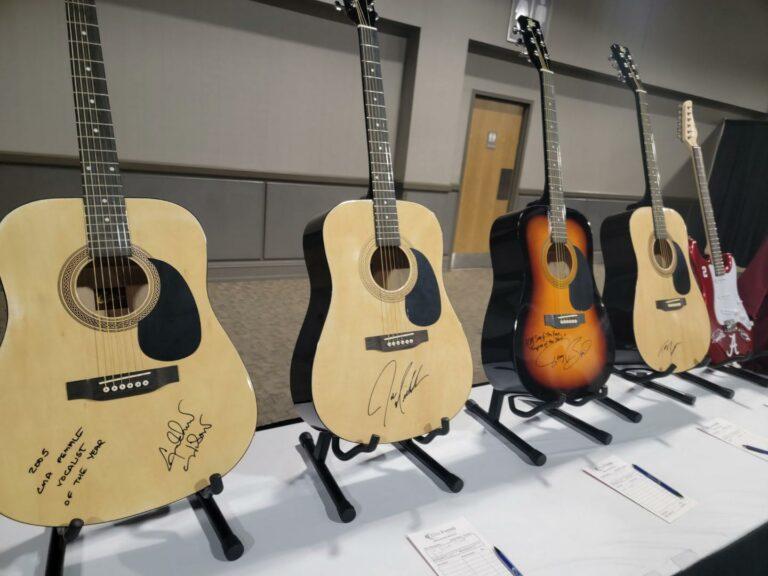 Signed guitars