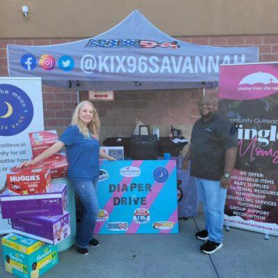 Sarah Lynn, On-Air Host, Middays, KIX96/WJCL-FM and Matthew Gunn from CareSource.