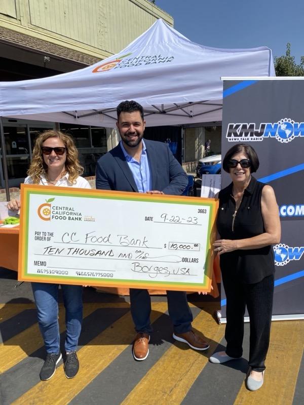 Left, White shirt and sunglasses is Kym Dildine, CEO, Central California Food Bank. Others pictured are unidentified.